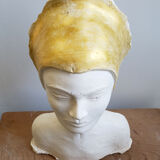 Plaster bust of a woman