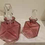 Pink crystal bottles