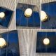 Ceramic zellige wall light