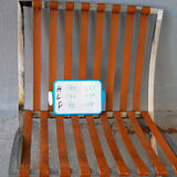 Chair in cowhide with ottoman inspiration Norwegian