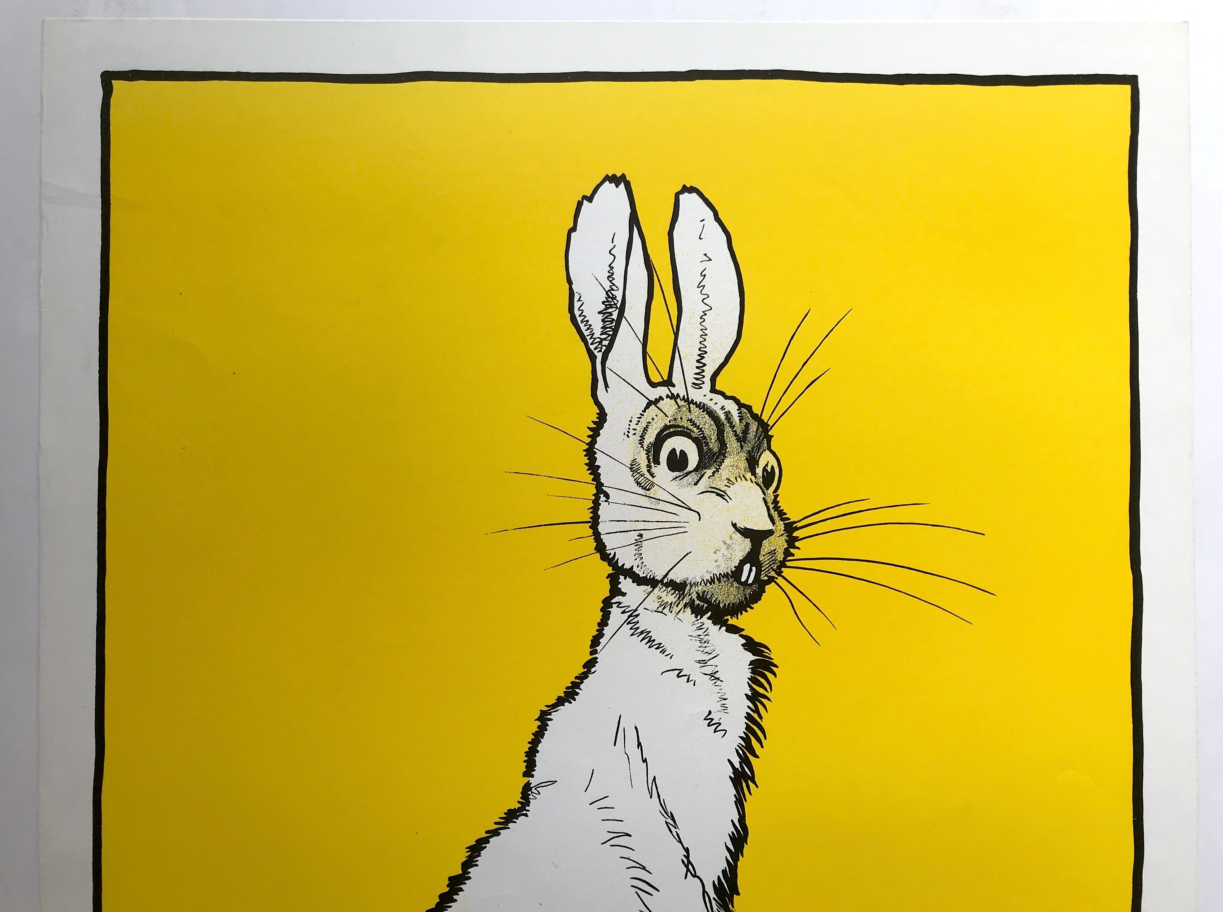 Lithographic poster by Georges Arliss - The Wild Rabbit (1899) - 2010s