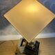 XXL two-tone table lamp in chrome and brass in the style of Willy Rizzo / Romeo Rega.