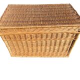 Large rattan wicker trunk 70cm x 43cm