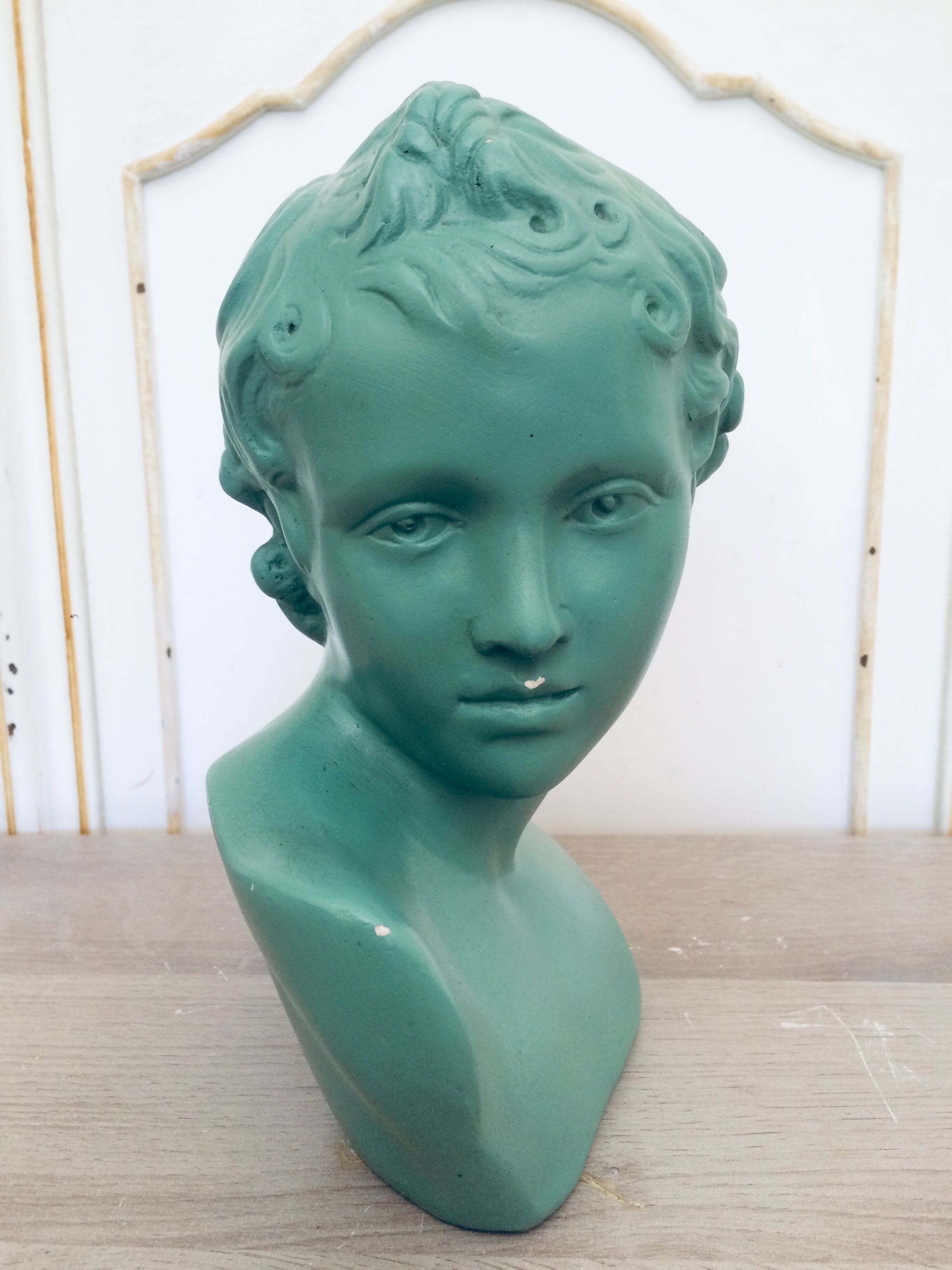 Original painted plaster bust
