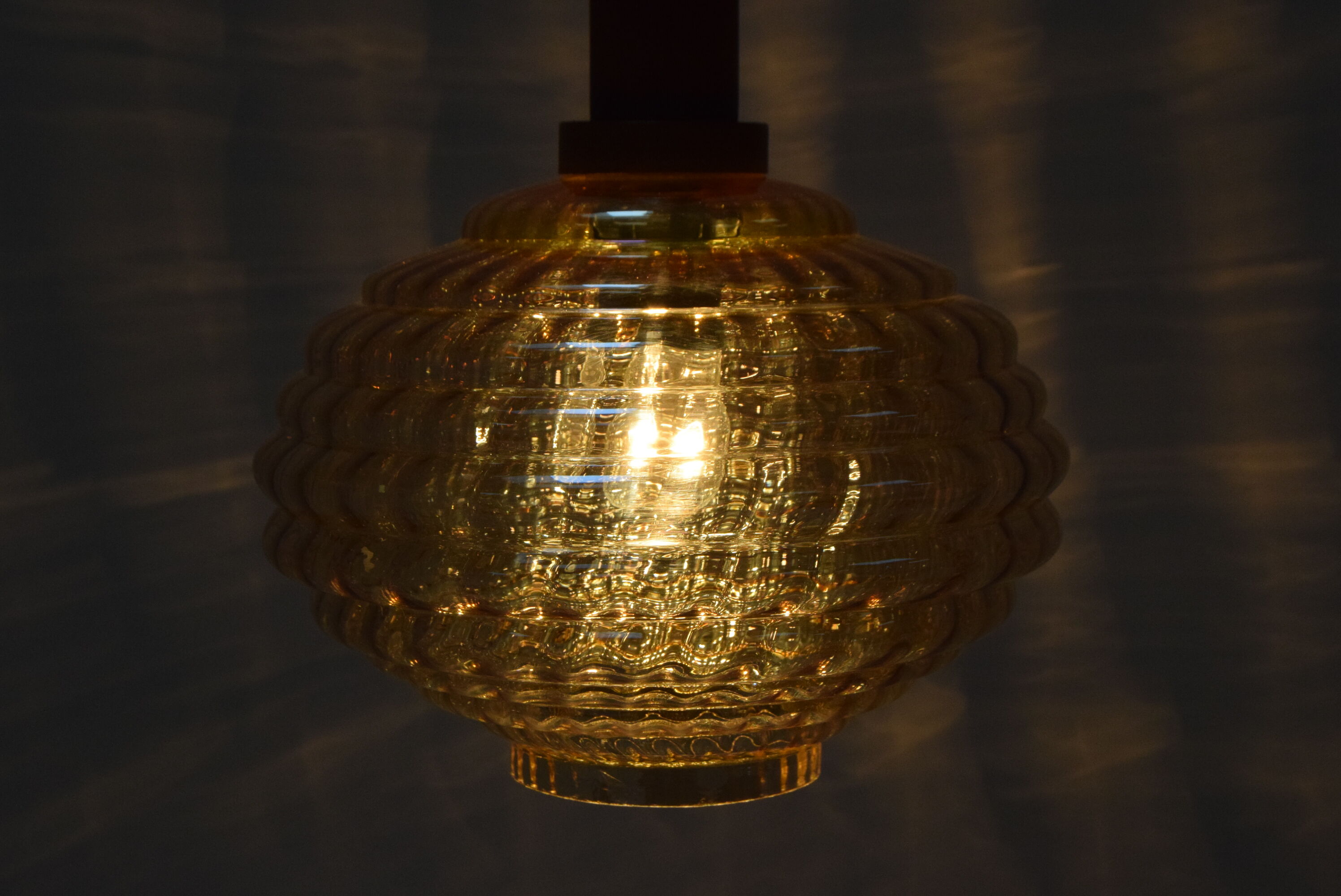 Mid-century Glass Pendant,1960's.