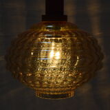 Suspension en verre du milieu du siècle années 1960