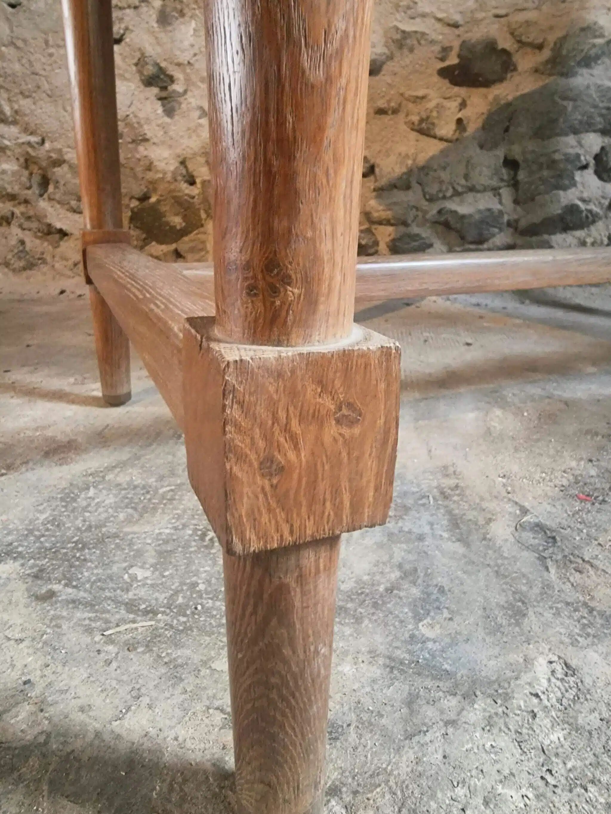 Table / antique desk in French oak, 1930s