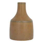Petit Vase de Collection Mid-Century Scandinave Moderne en Grès Caramel par Gunnar Borg pour Höganäs