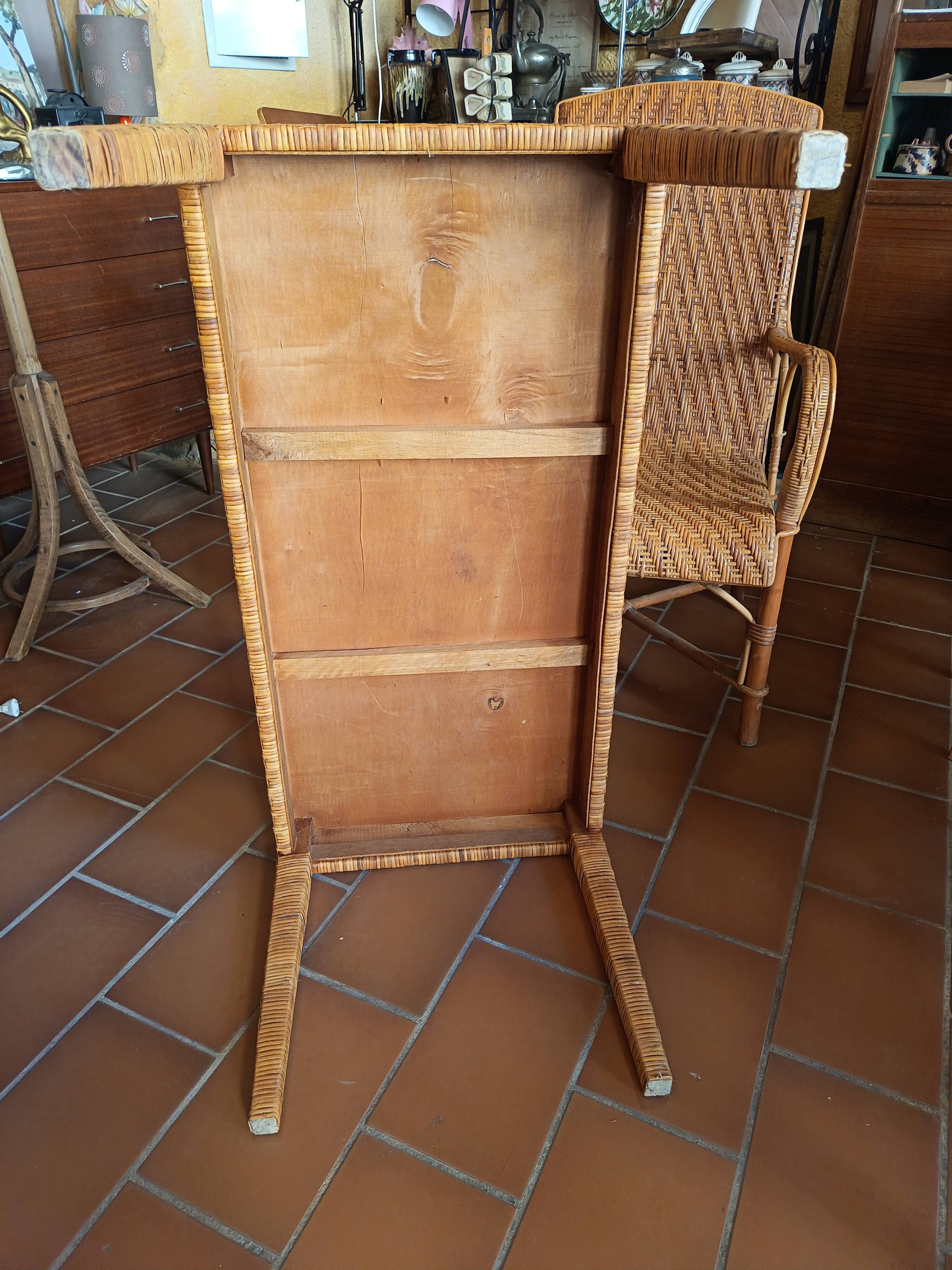Rattan coffee table