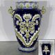 Earthenware vase, faience factory of fives lille - early twentieth century