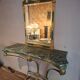 Console table and mirror set