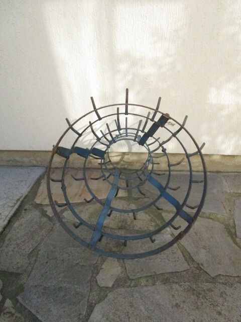 Yew tree, bottle rack or bottle hedgehog