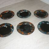 Service 6 cups and sub-cups fat lava from the 60s