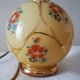 Pied de lampe boule à poser de table de chevet d’appoint en verre – impression florale e