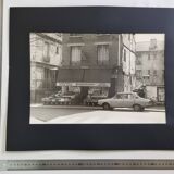 Vintage silver gelatin print of an urban scene on Rue Félicie, 1970s, 52 x 42 cm