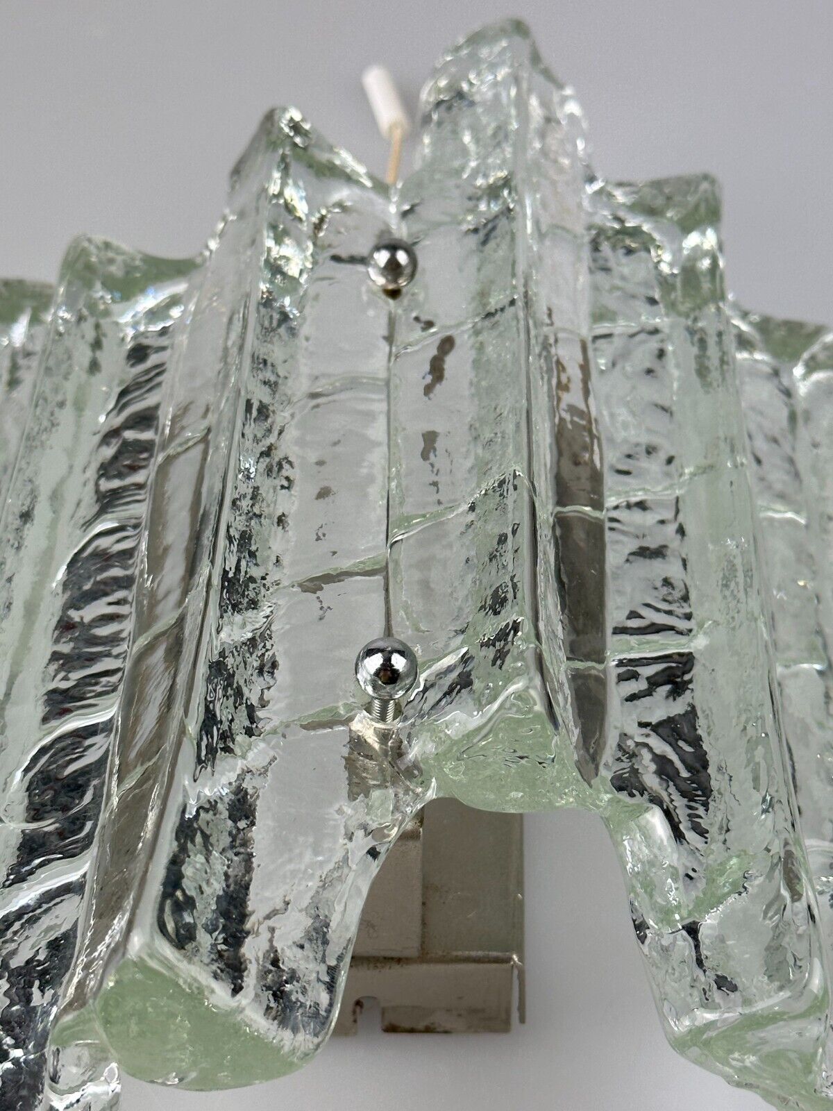Wall lamp Wall Sconce Fischer Leuchten Germany Ice Glas Design