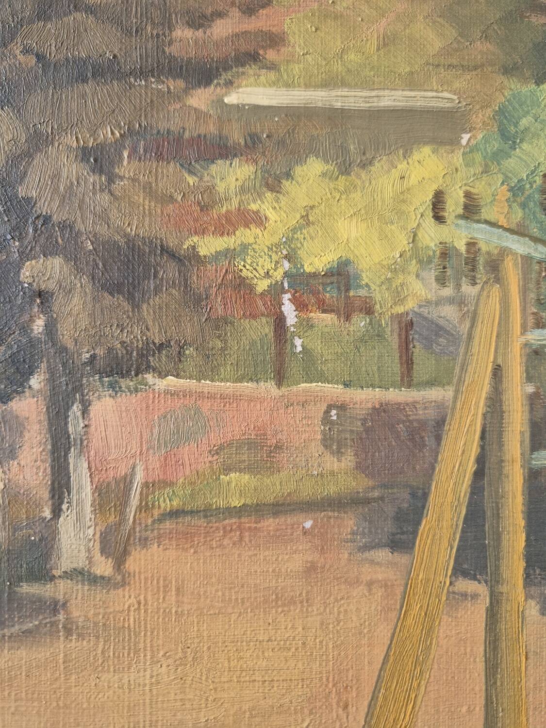 Mansion, oil by PG Klein