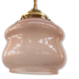 Pink glass walking lamp
