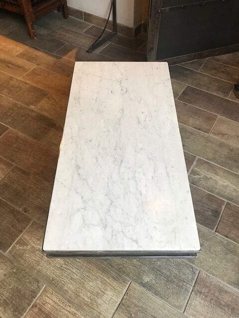 70s marble coffee table