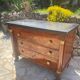 Commode empire retour D’Égypte en Acajou Flammé Époque XIX eme siècle