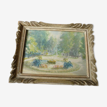 watercolor signed Louis Ravaille 1920 in Montparnasse frame