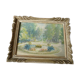 Aquarelle signée Louis Ravaille 1920 dans cadre Montparnasse