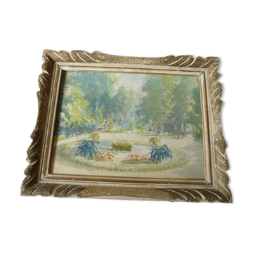 Aquarelle signée Louis Ravaille 1920 dans cadre Montparnasse