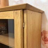 Vintage oak display cabinet