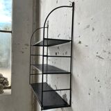 Black metal string shelf
