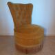 Fauteuil crapaud moutarde