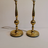 Two table lamps, in metal with brass alloy by Svend Mejlstrøm at MS