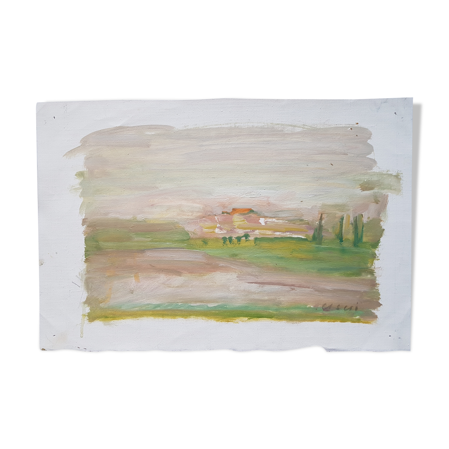 Painting Nagao Usui "Landscape"