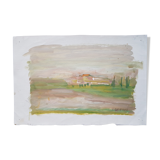 Painting Nagao Usui "Landscape"