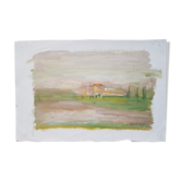 Peinture Nagao Usui "Paysage"