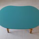 Table basse "haricot" vintage relookée