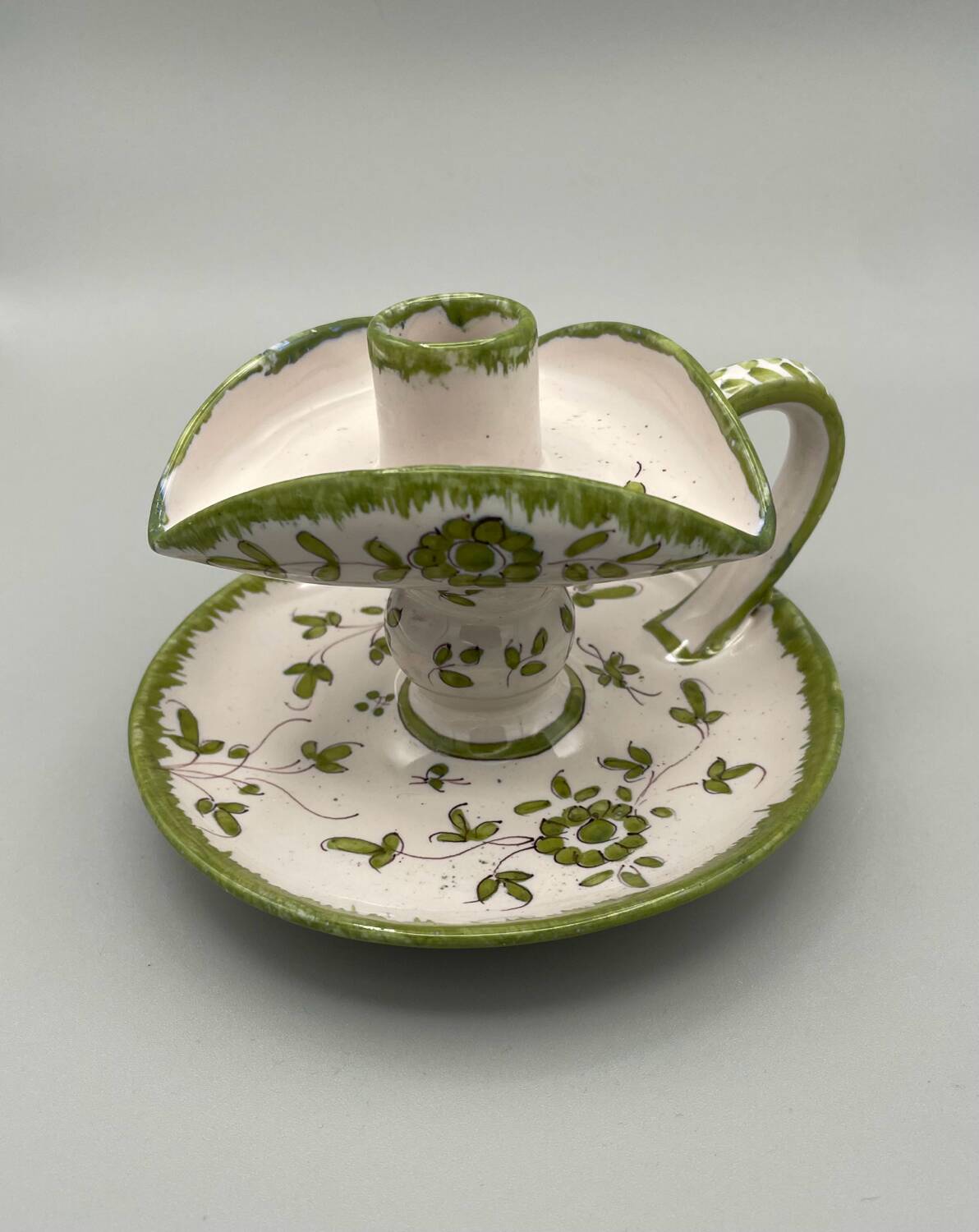 Martres-Tolosane hand candlestick, signed