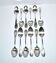 Lot of 12 silver-plated dessert spoons apollo rocaille model.