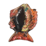 Empty-pocket shaped vintage Vallauris style fish