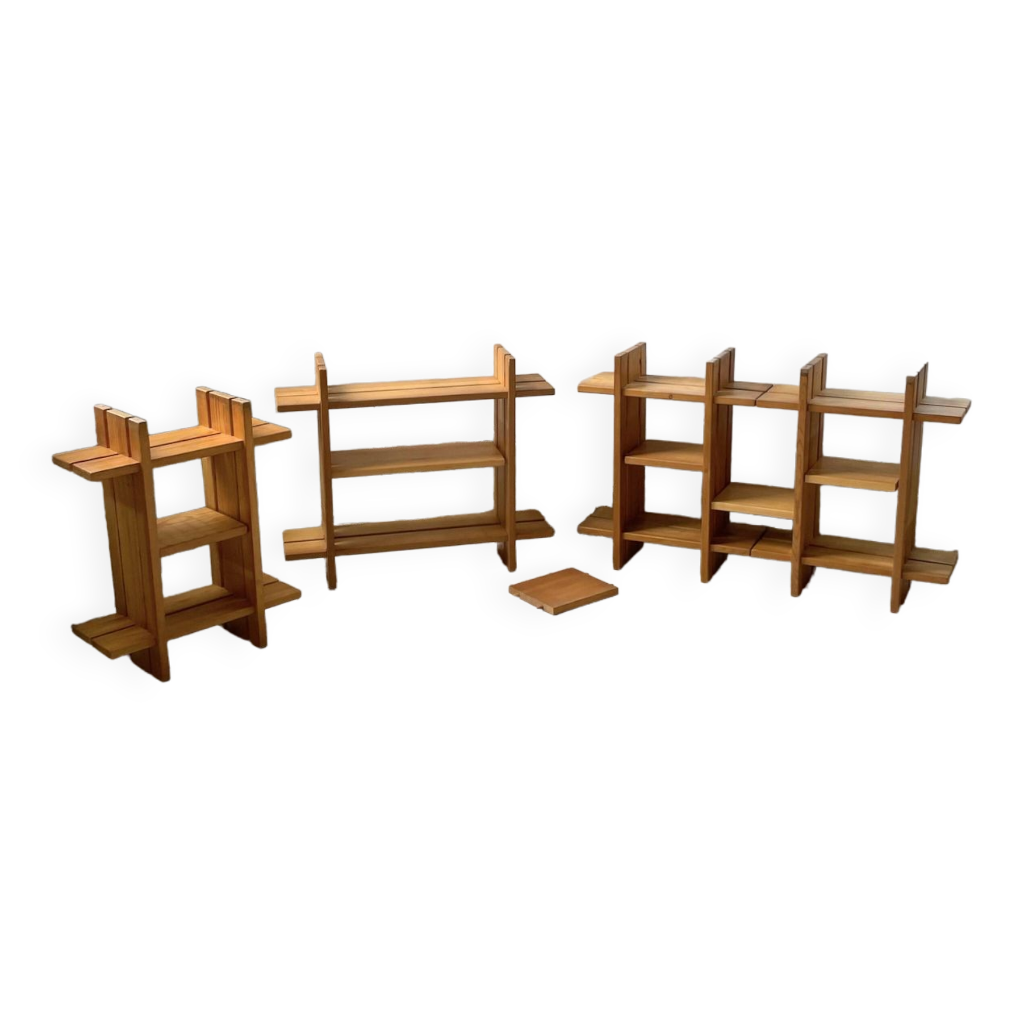 4 solid elm shelves Maison Regain