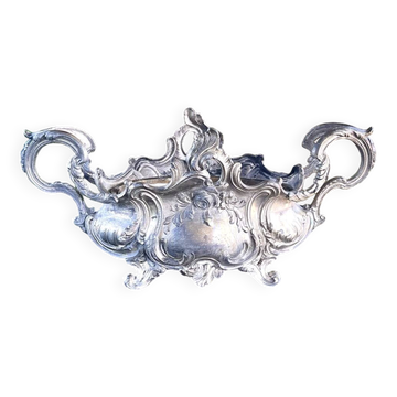 Jardinière en argent massif, centre de table Art Nouveau français
