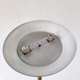 Halogen floor lamp in golden brass