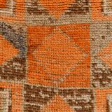 3x9 Vintage Brown & Orange Runner Rug, 84x285Cm