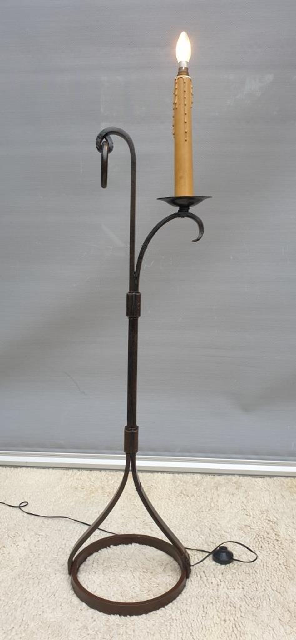 Ironwork floor lamp Jean-Pierre Ryckaert 1950, France