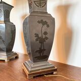 Pair asian style table lamps