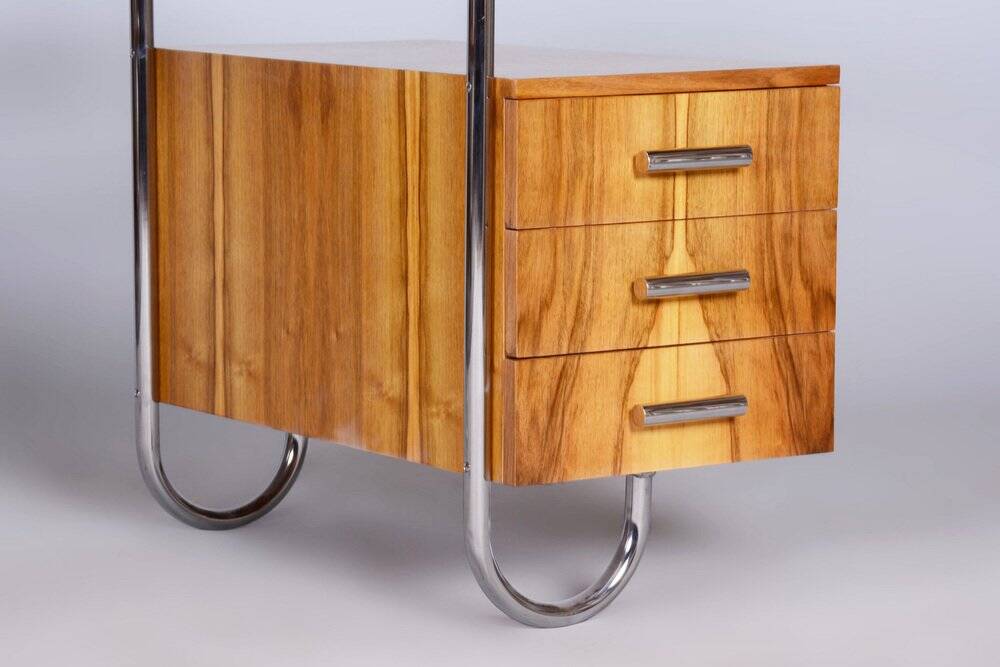 Czech Bauhaus Walnut Writing Desk by André Lurcat, 1930s