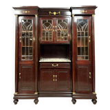 Empire style mahogany and gilded bronze display cabinet (B)