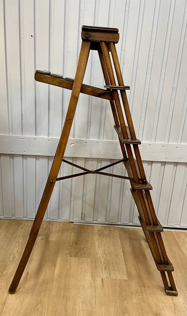 Escabeau de bibliothèque, XIXème s.