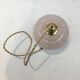 Art Deco pendant lamp in pink Clichy glass