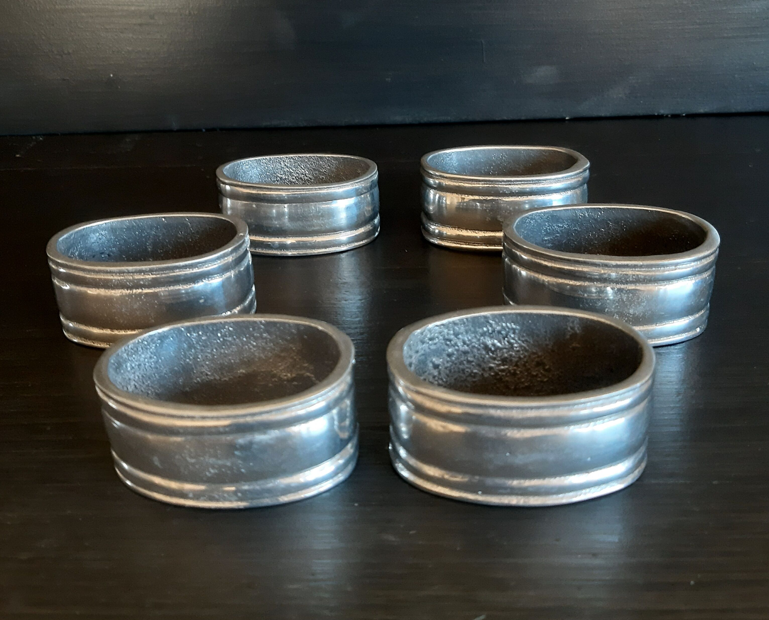 Set of 6 towels rings