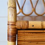 Rattan and bamboo desk